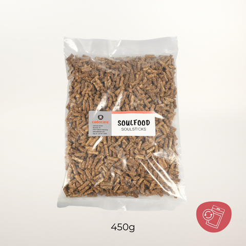 cadocare cat snacks - SoulSticks S - beef with cottage cheese