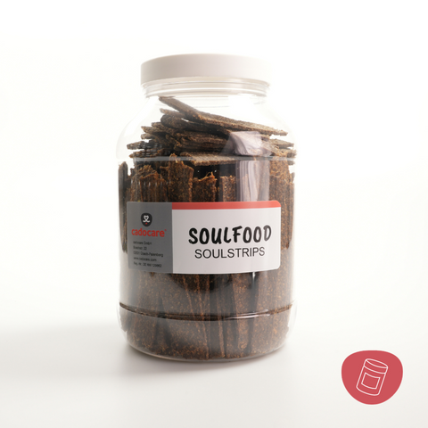 cadocare Hundesnacks - SoulStrips - Rind mit Hüttenkäse
