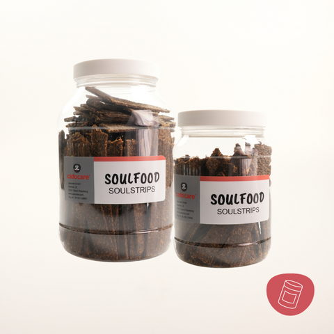 cadocare Hundesnacks - SoulStrips - Rind mit Hüttenkäse