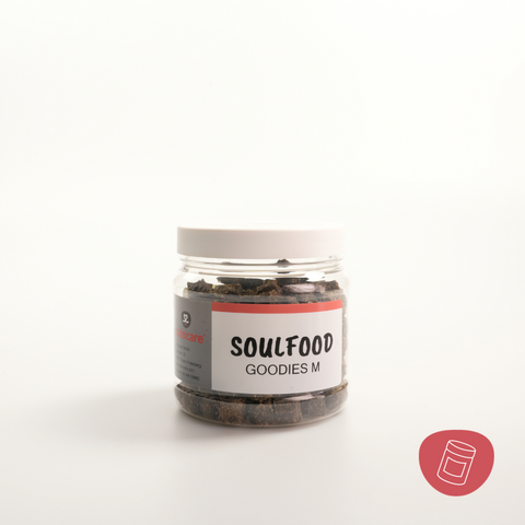 cadocare Hundesnacks - Soulfood Goodies M - Elch, Huhn, Seelachs & Heidelbeere