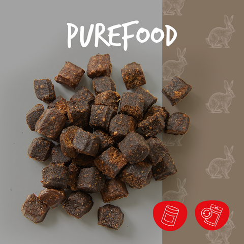 cadocare Hundesnacks - PureFood Goodies M - Kaninchen