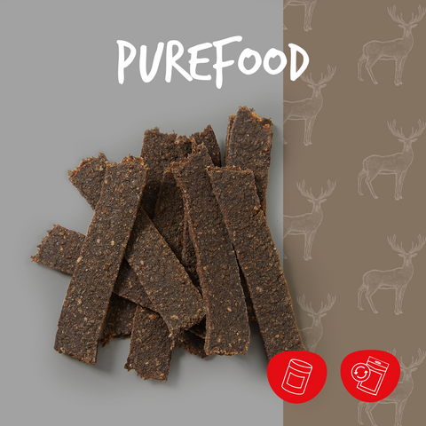 cadocare Hundesnacks - PureStrips - Hirsch