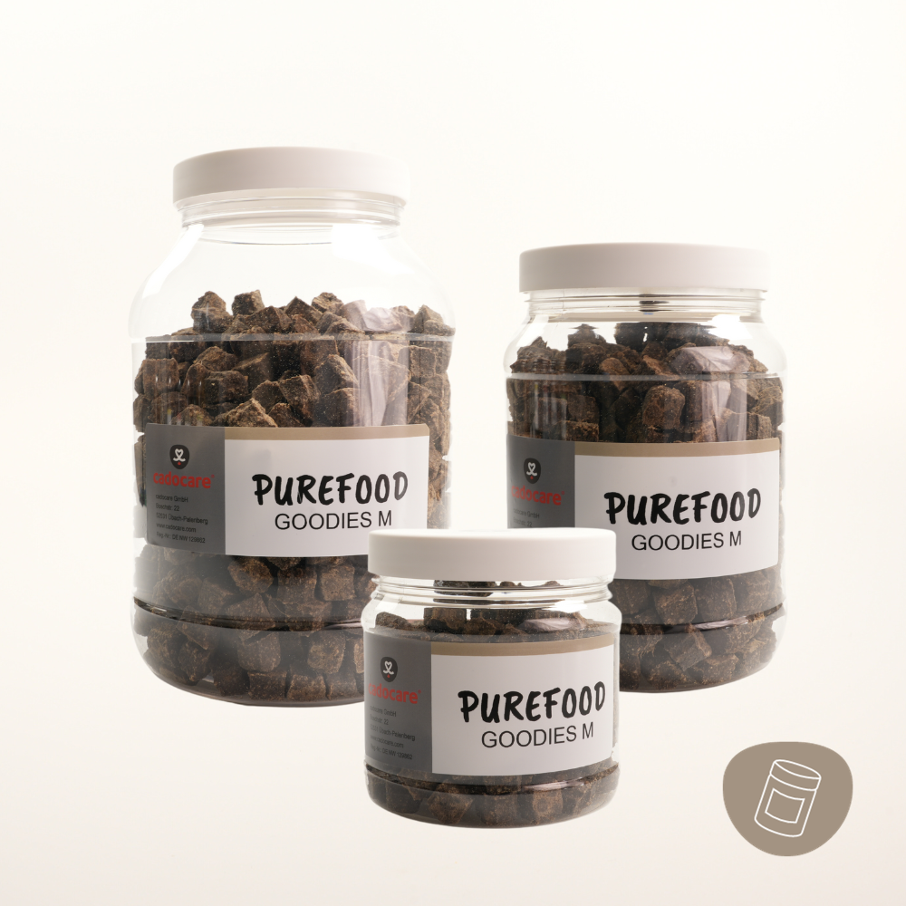 cadocare Hundesnacks - PureFood Goodies M - Rind – cadocare GmbH