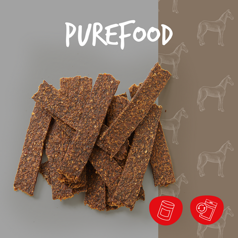 cadocare Hundesnacks - PureStrips - Pferd